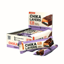 Батончик Chika Layers 60 г - хрустящее печенье с двойным шоколадом
